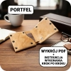 Wzór na skórzany portfel + instrukcja na YT z wykonania całego portfela krok po kroku